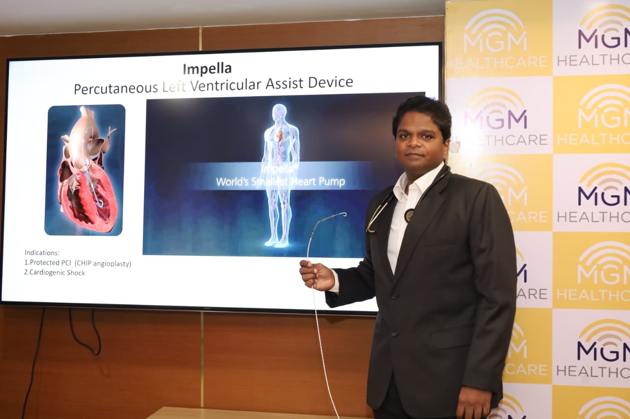 Life-saving emergency angioplasty successfully performed with advanced heart support technology