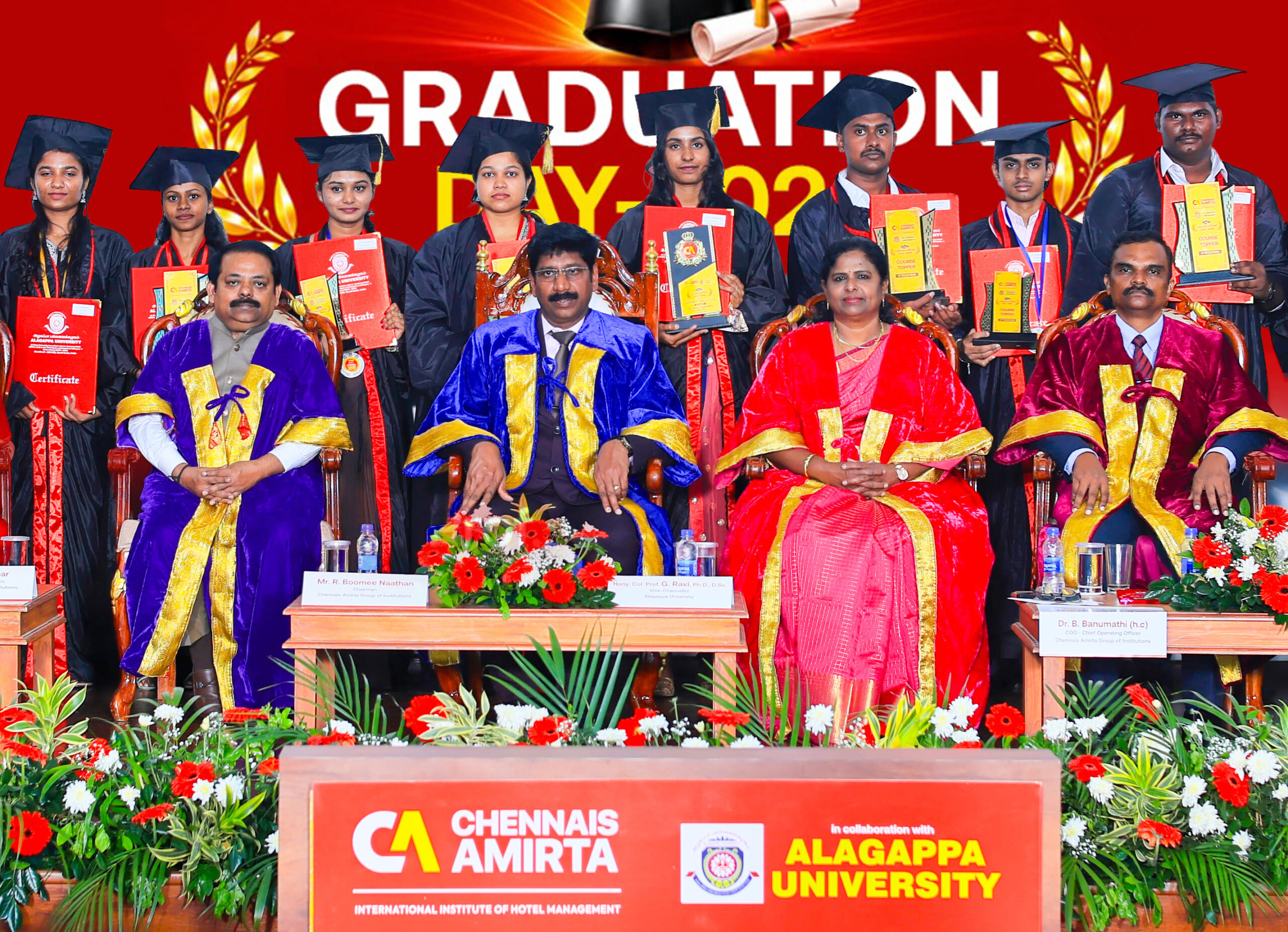 Chennais Amirta Convocation 800 Hotel Management Students Graduate