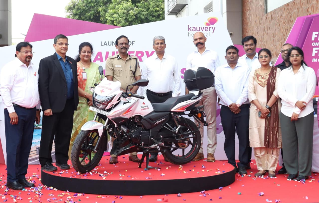 Kauvery Hospital Launches “Kauvery First Responders”, a Network of Bike Ambulances to Deliver Rapid First Response Across Chennai