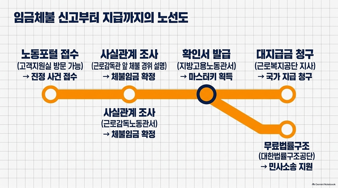 노동청임금체불 신고 절차는 어디서 시작하나요?