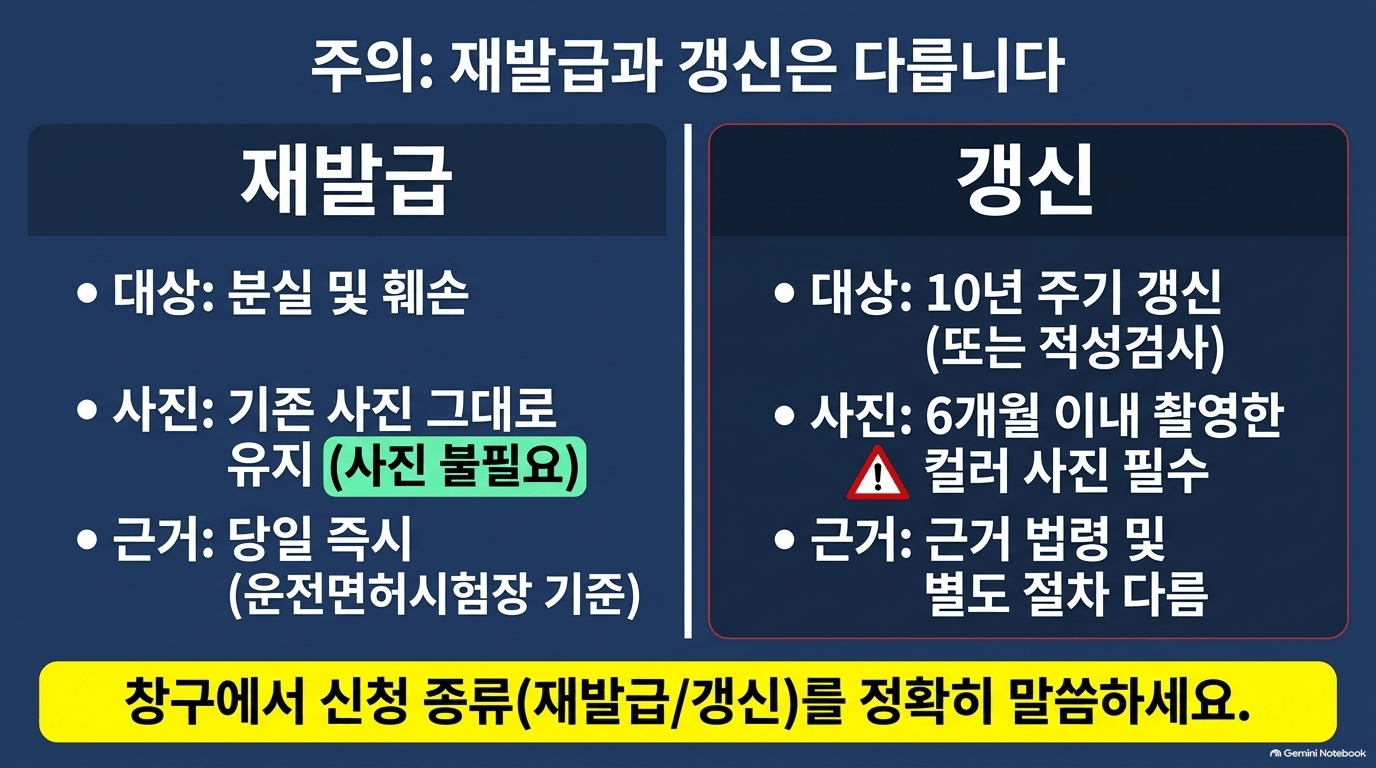 운전면허증재발급기간 미리 알아 둘 게 있나요?