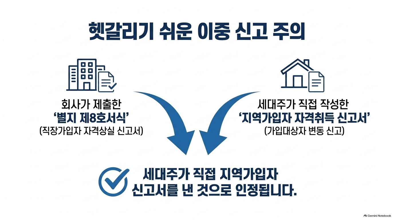 지역가입자 자격 변동 신고 자주 틀리는 부분은 어디인가요?