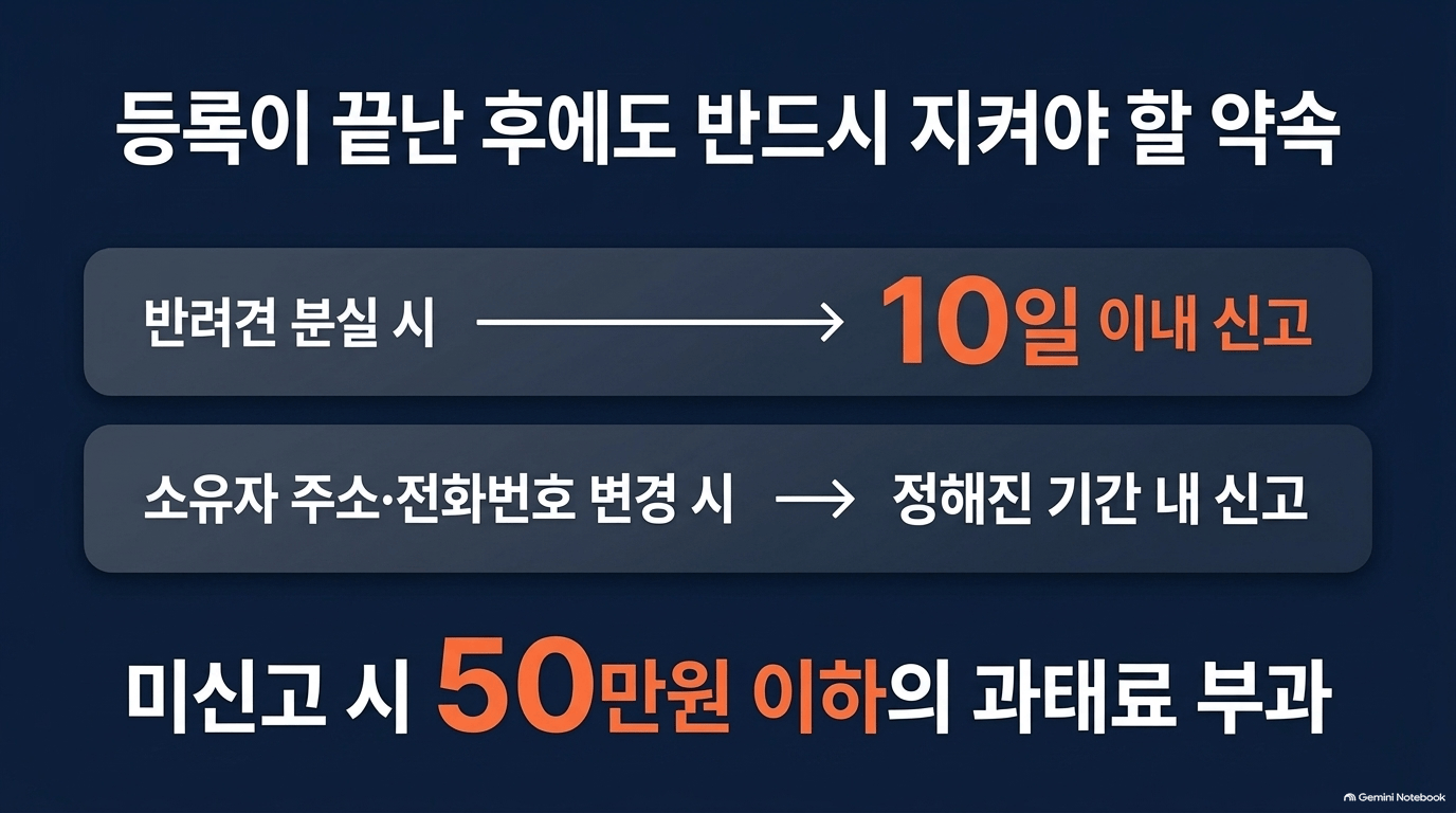 반려동물등록 처리 기간은 얼마나 되나요?