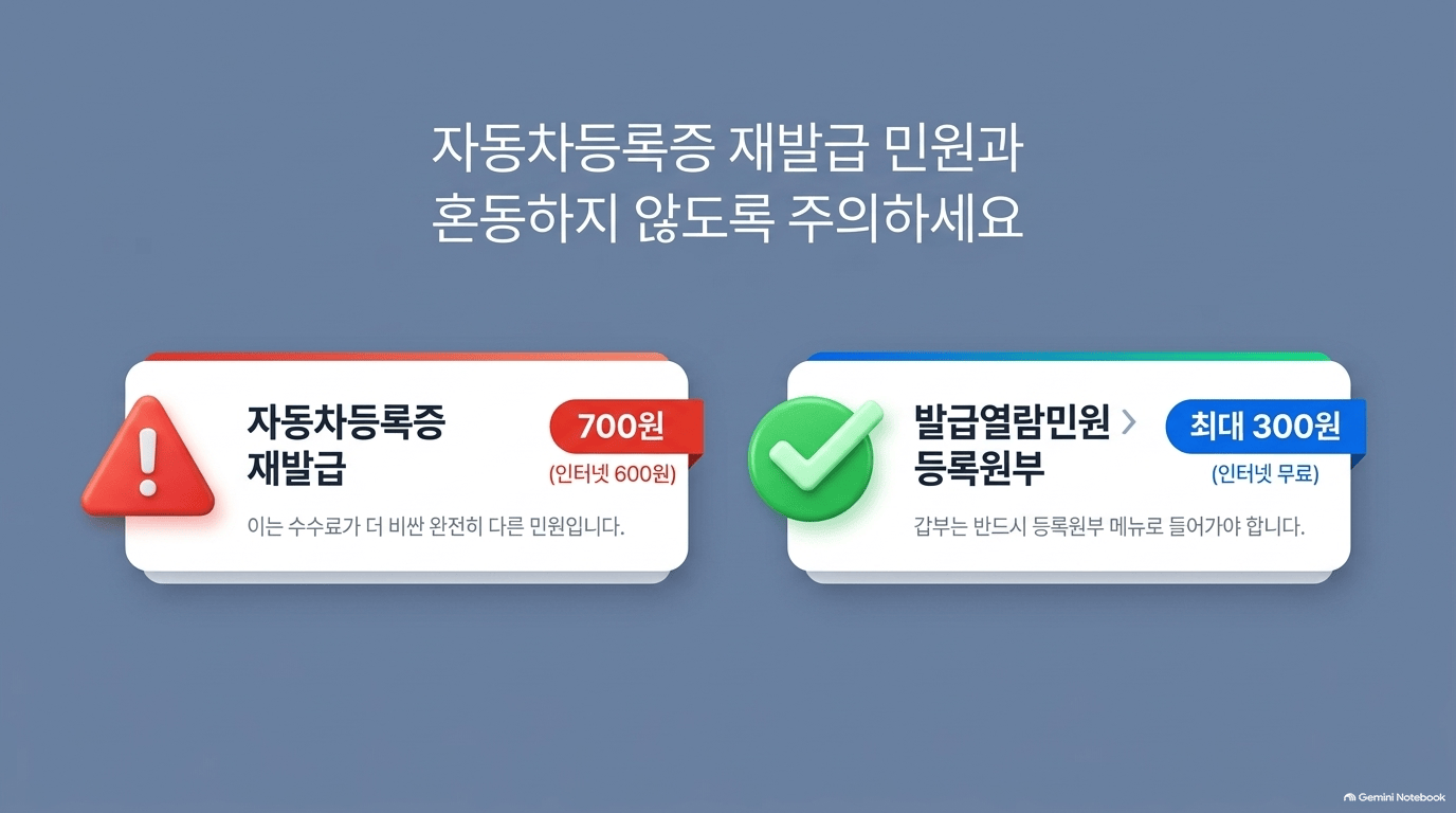 자동차등록원부갑부 발급 진행 순서가 어떻게 되나요?