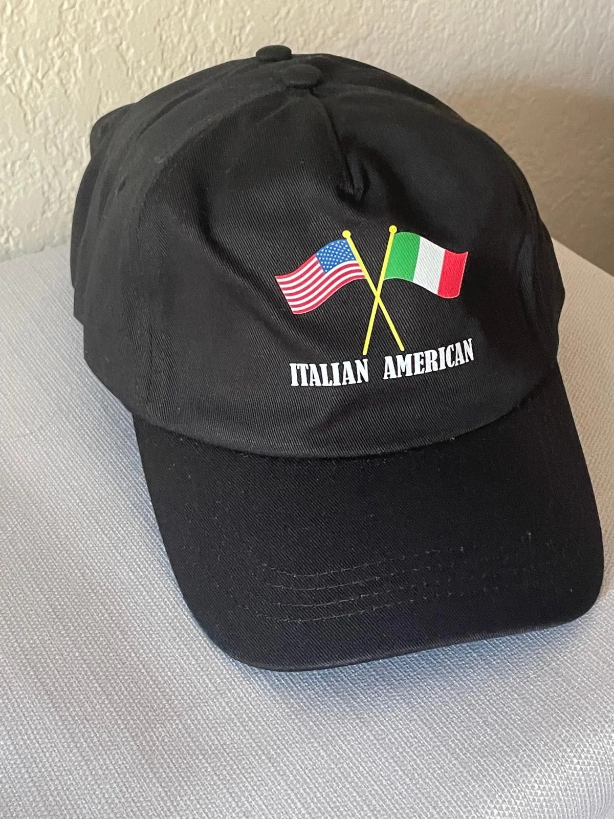 Italian-American Crossed Flags Baseball Cap