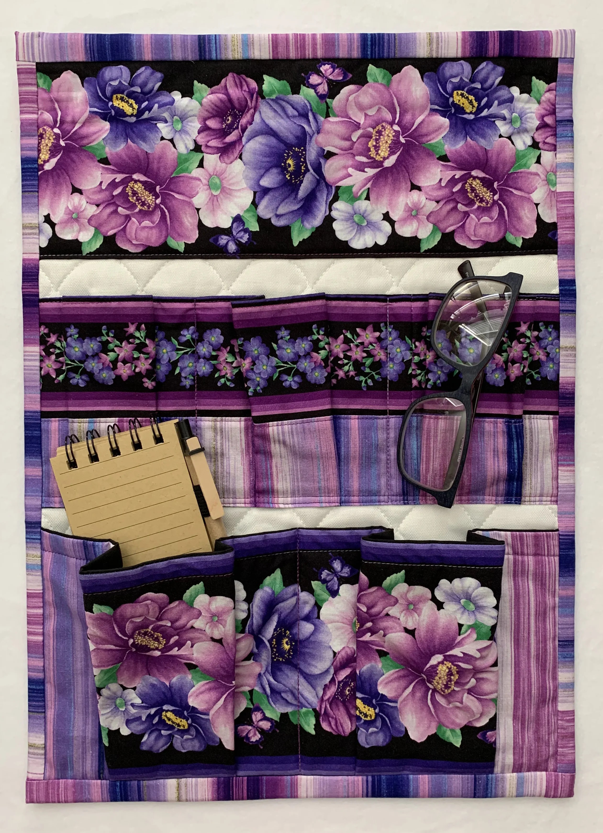 Purple Flowers - Wall Organizer