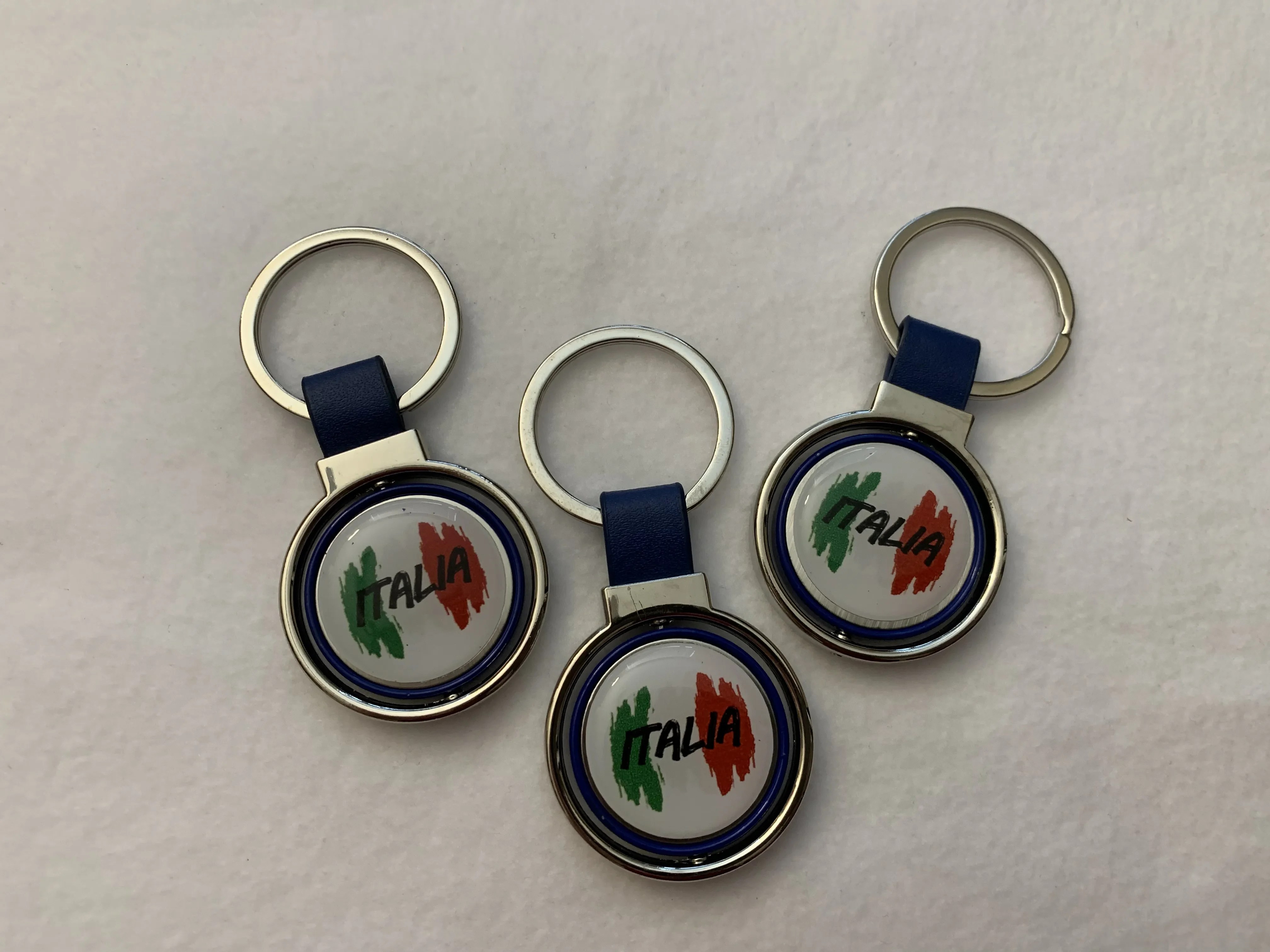 ITALIA Brush Flag Keychain