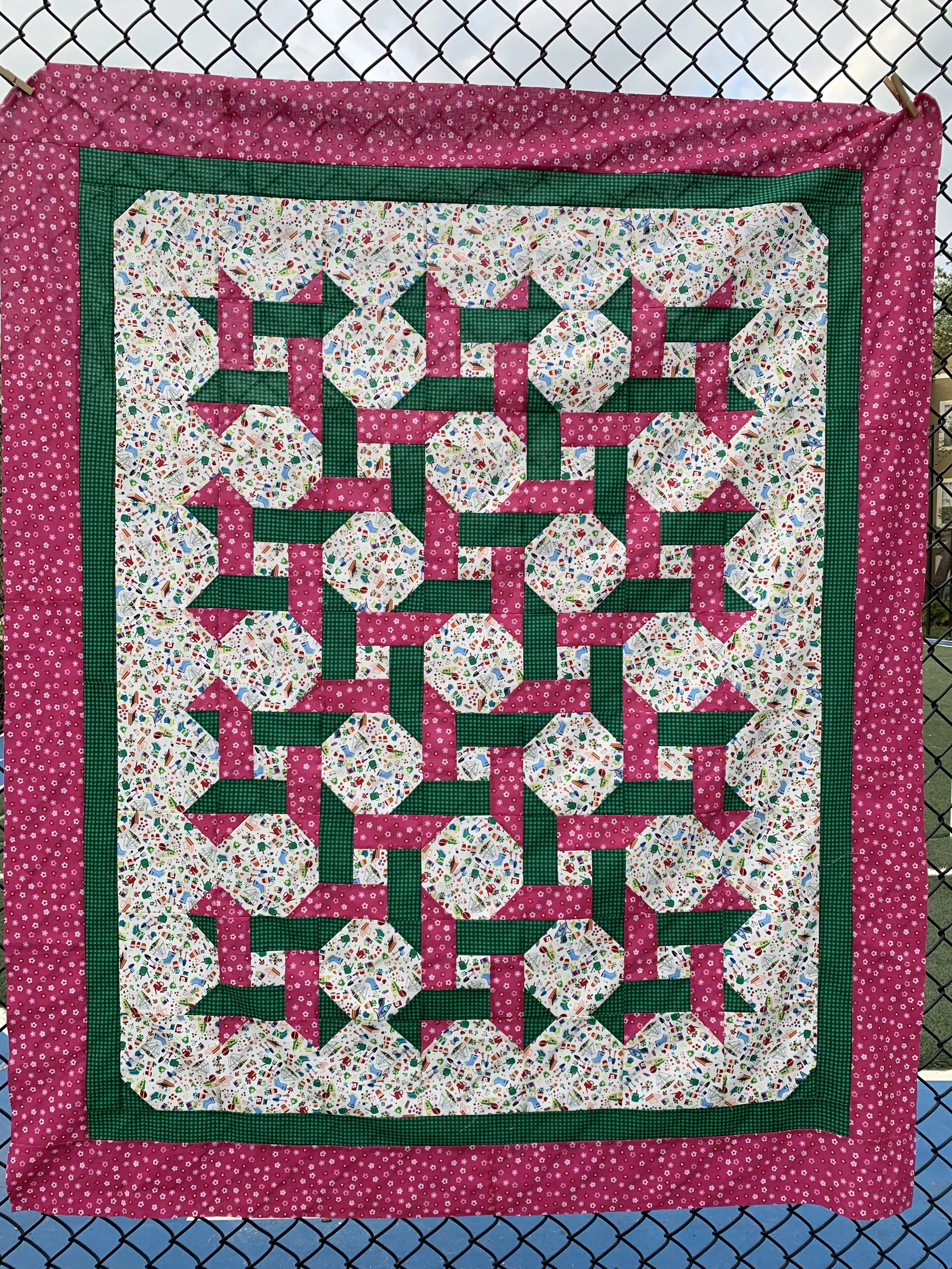 Bright Garden - Quilt Top