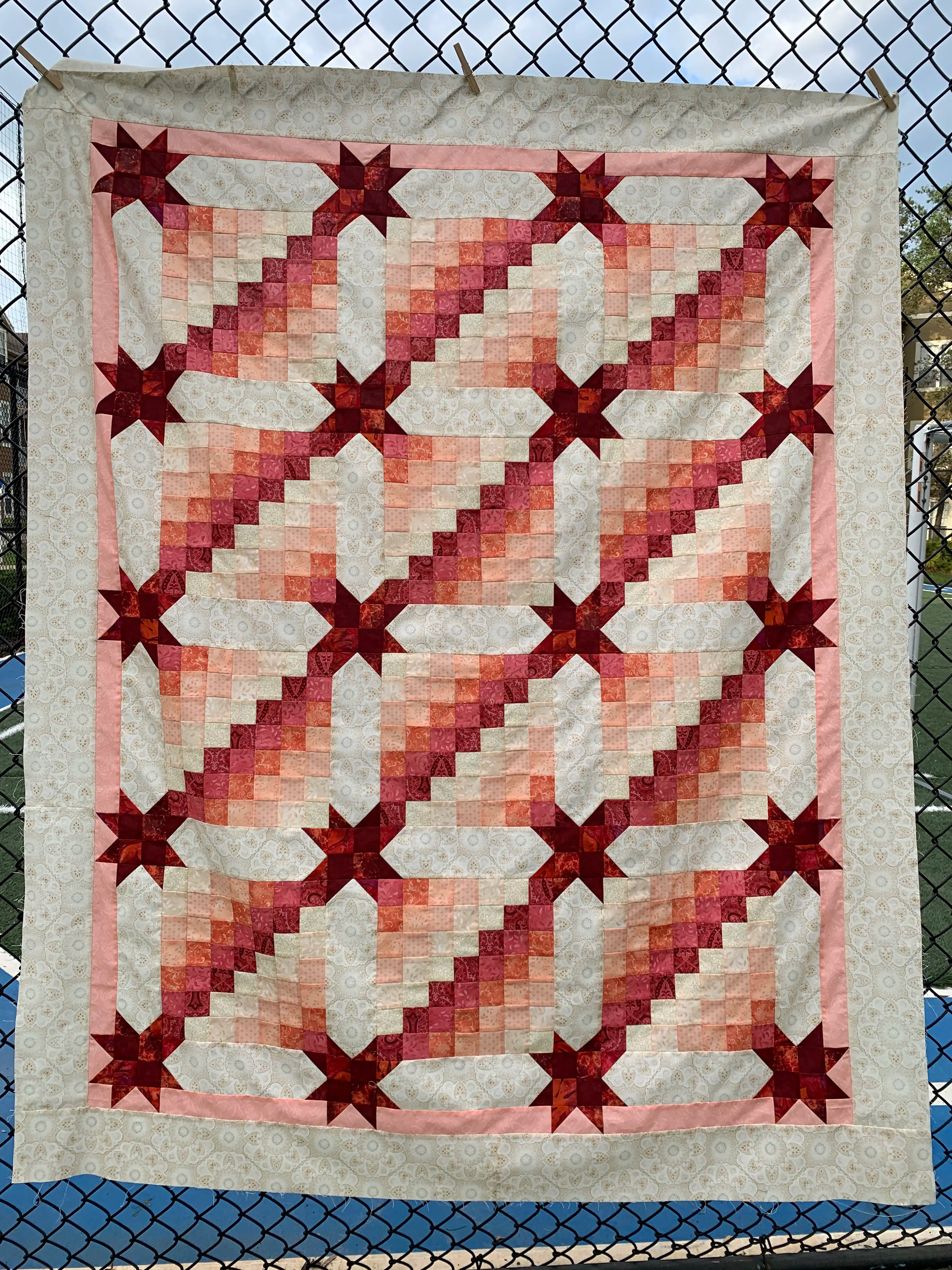 Mini Squares and Stars - Quilt Top
