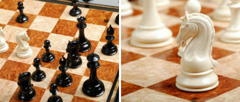The Mammoth Ivory Collector Series Luxury Chess Set – 4.4″ King