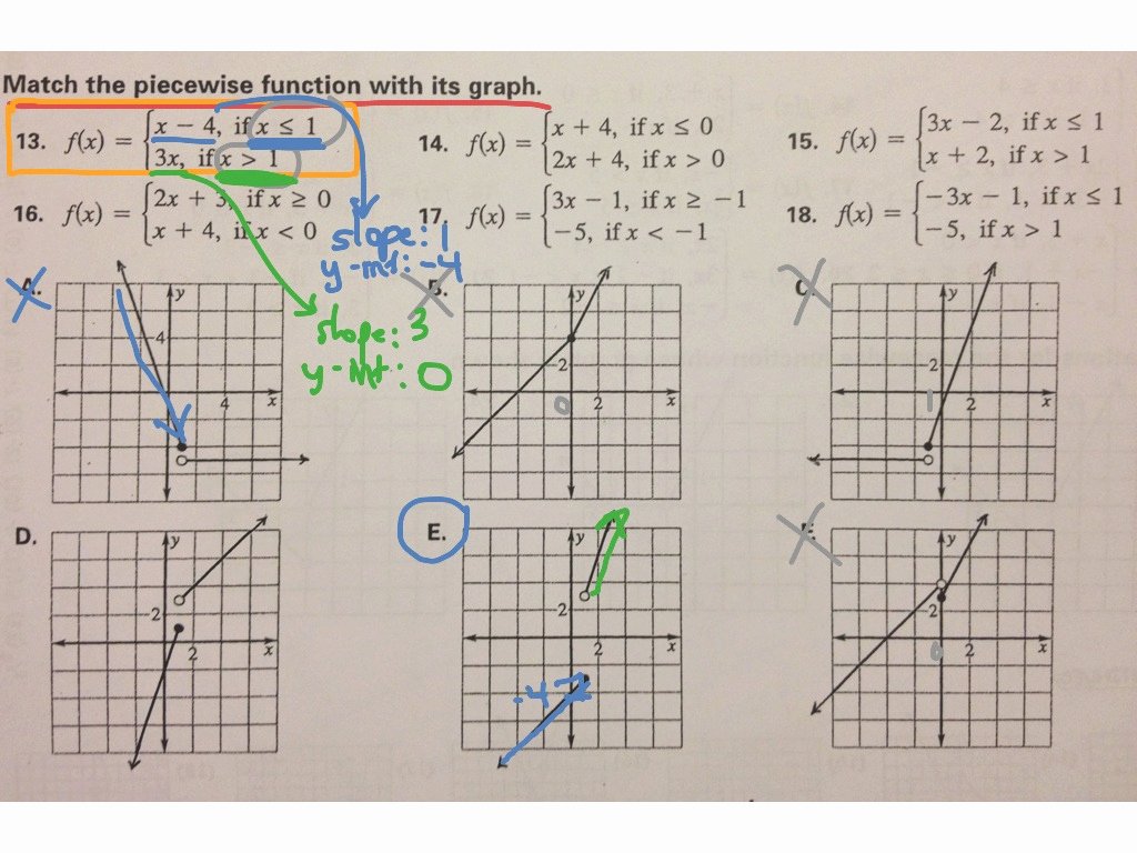 50 evaluating piecewise functions worksheet