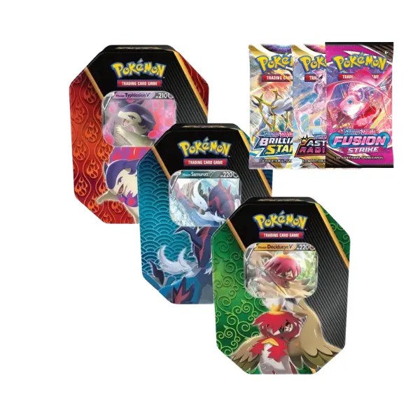 Lata Poderes Divergentes Decidueye V, Typhlosion V, Samurott V