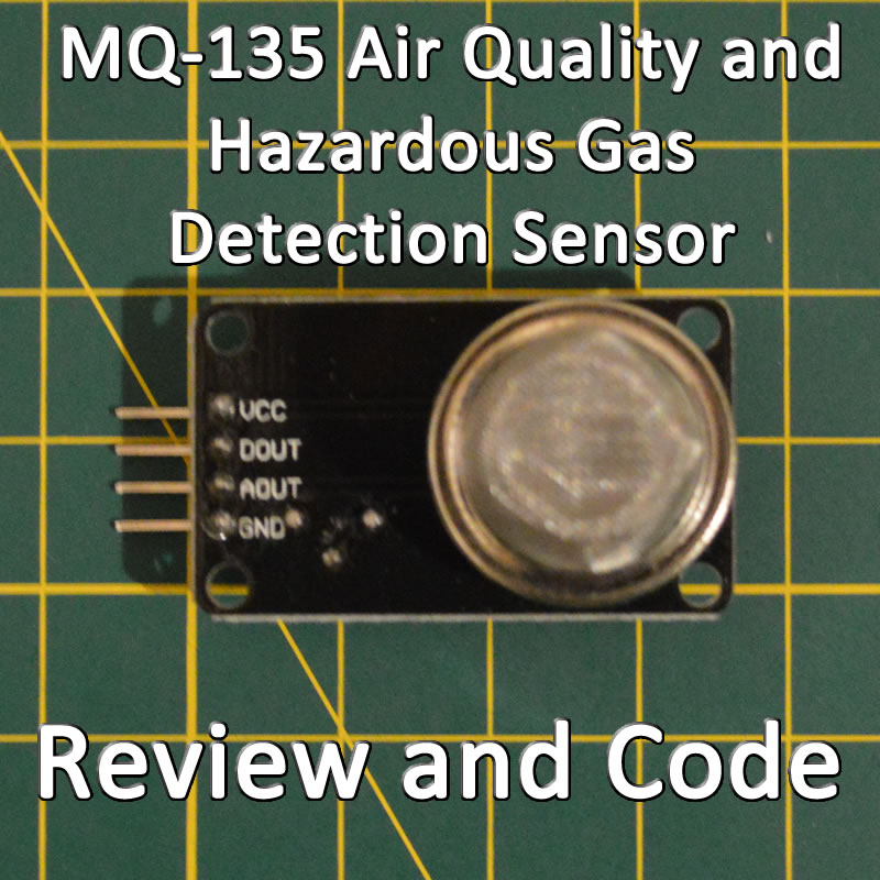 MQ-135 Air Quality and Hazardous Gas Sensor For Arduino Review and Code ...