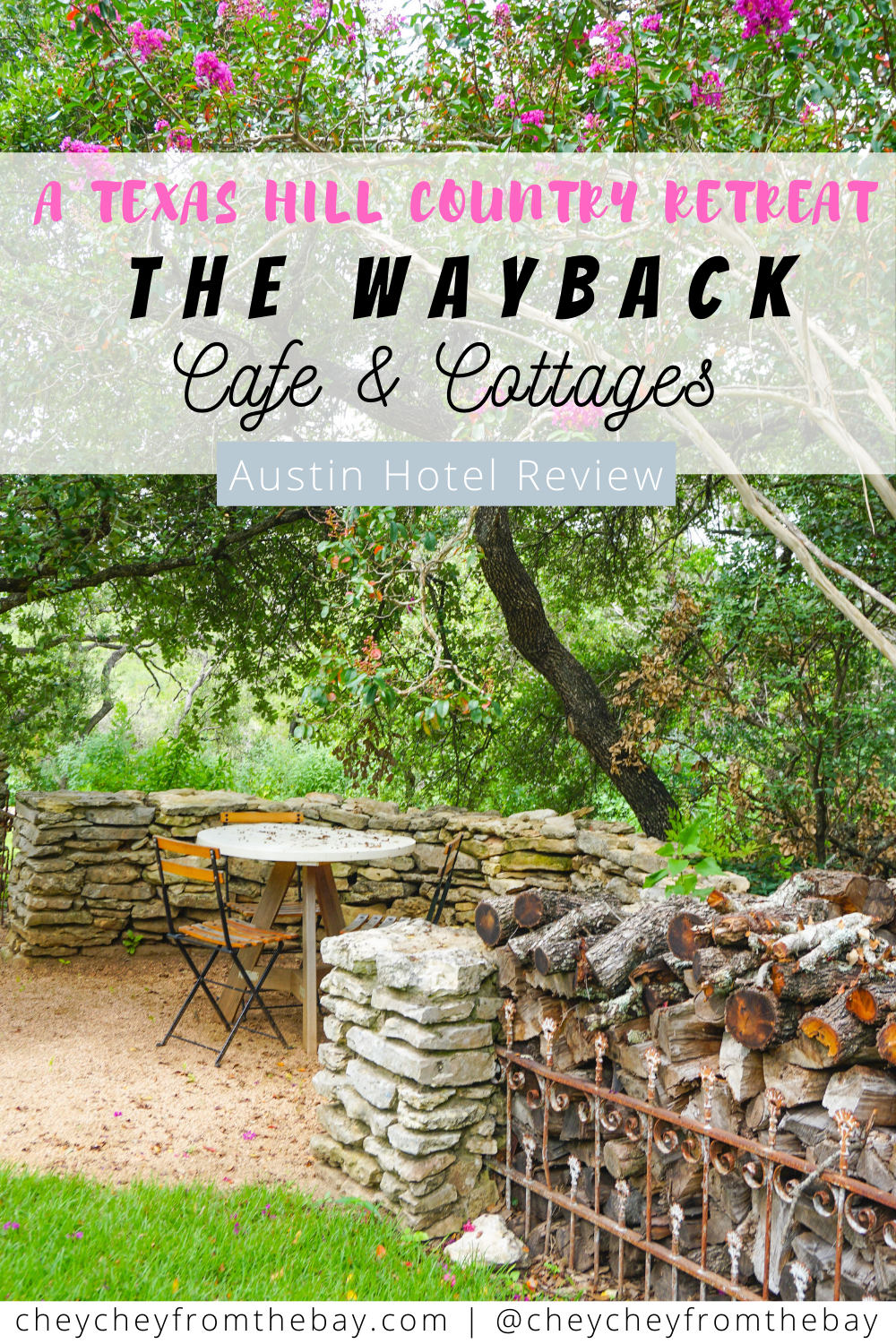 A hotel review on The Wayback Cafe and Cottages in Austin, Texas.