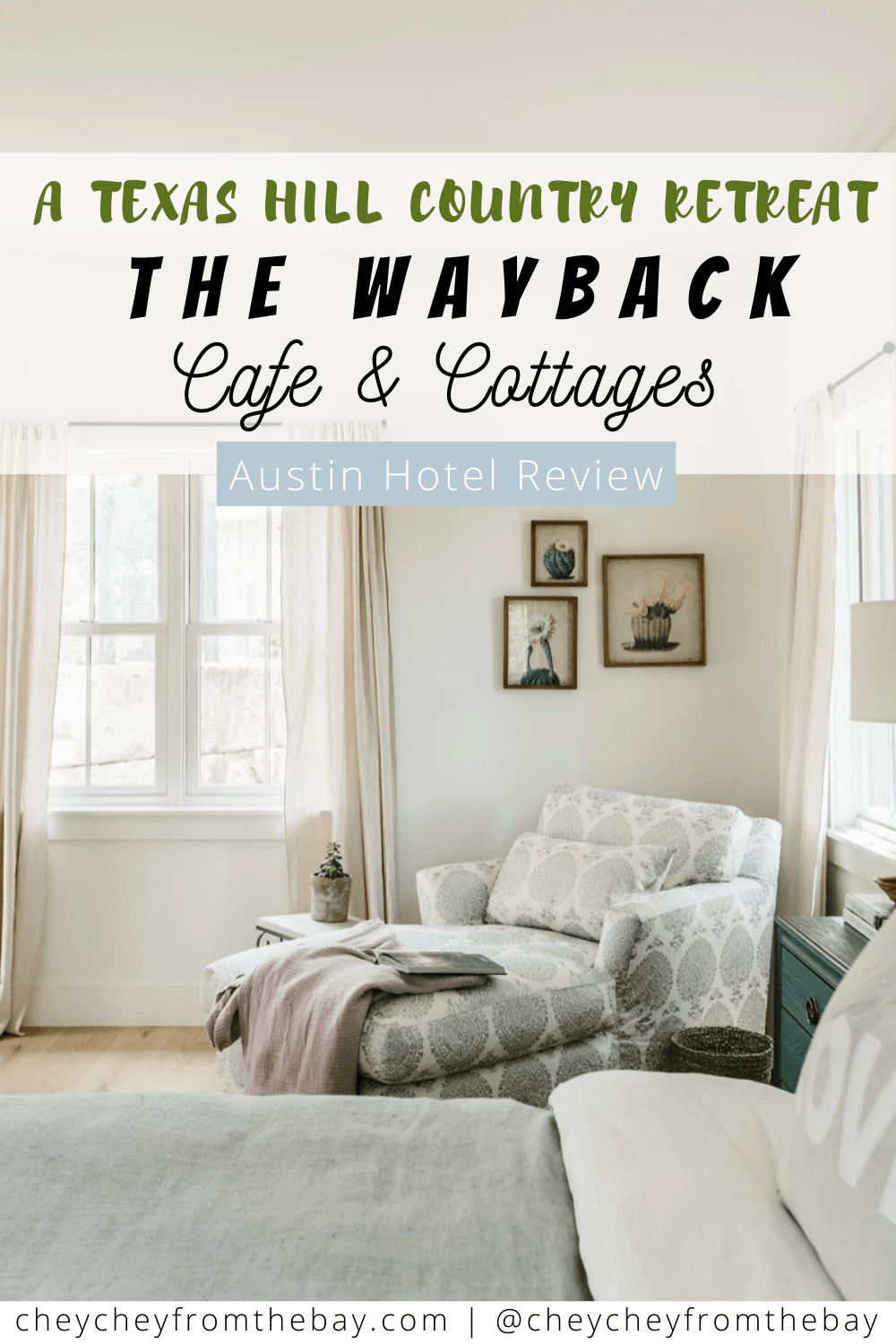 A hotel review on The Wayback Cafe and Cottages in Austin, Texas.