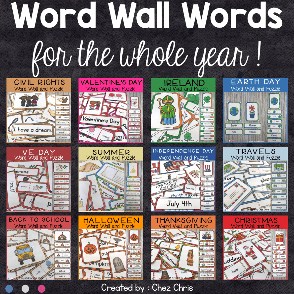 Word Wall Words - Chez Chris Resources