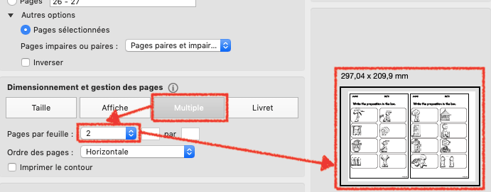 impression multiple Adobe Acrobat