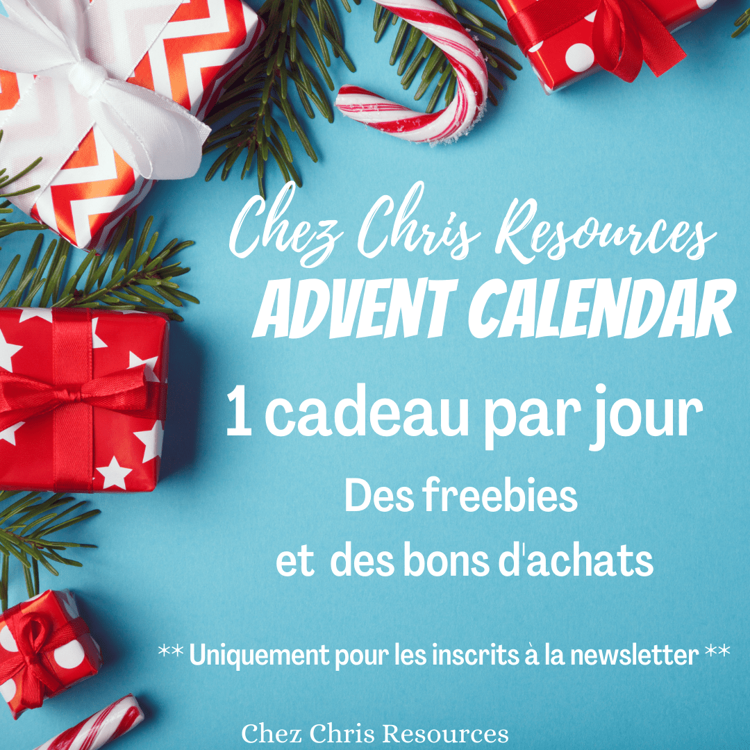 Calendrier de l'Avent - Chez Chris Resources