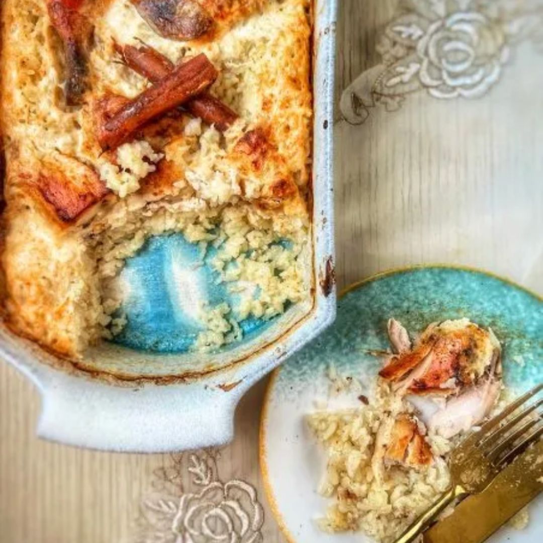 Egyptian Baked Rice (Roz Mo'amar)