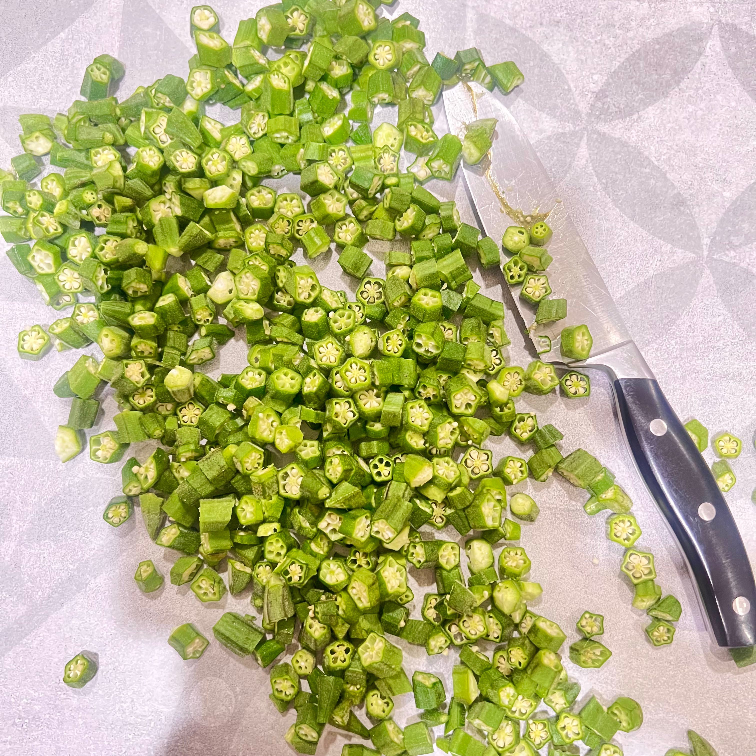 Prep the okra for the weeka