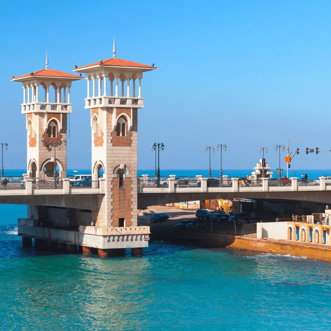 St. Stefano Bridge in Alexandria, Egypt
