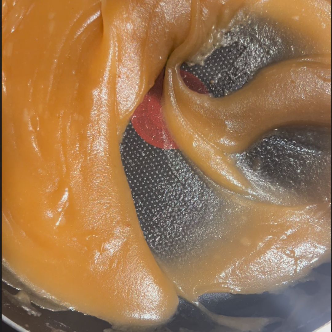 4- Once Sad Al Hanak comes together like a melted taffy, turn off the heat.