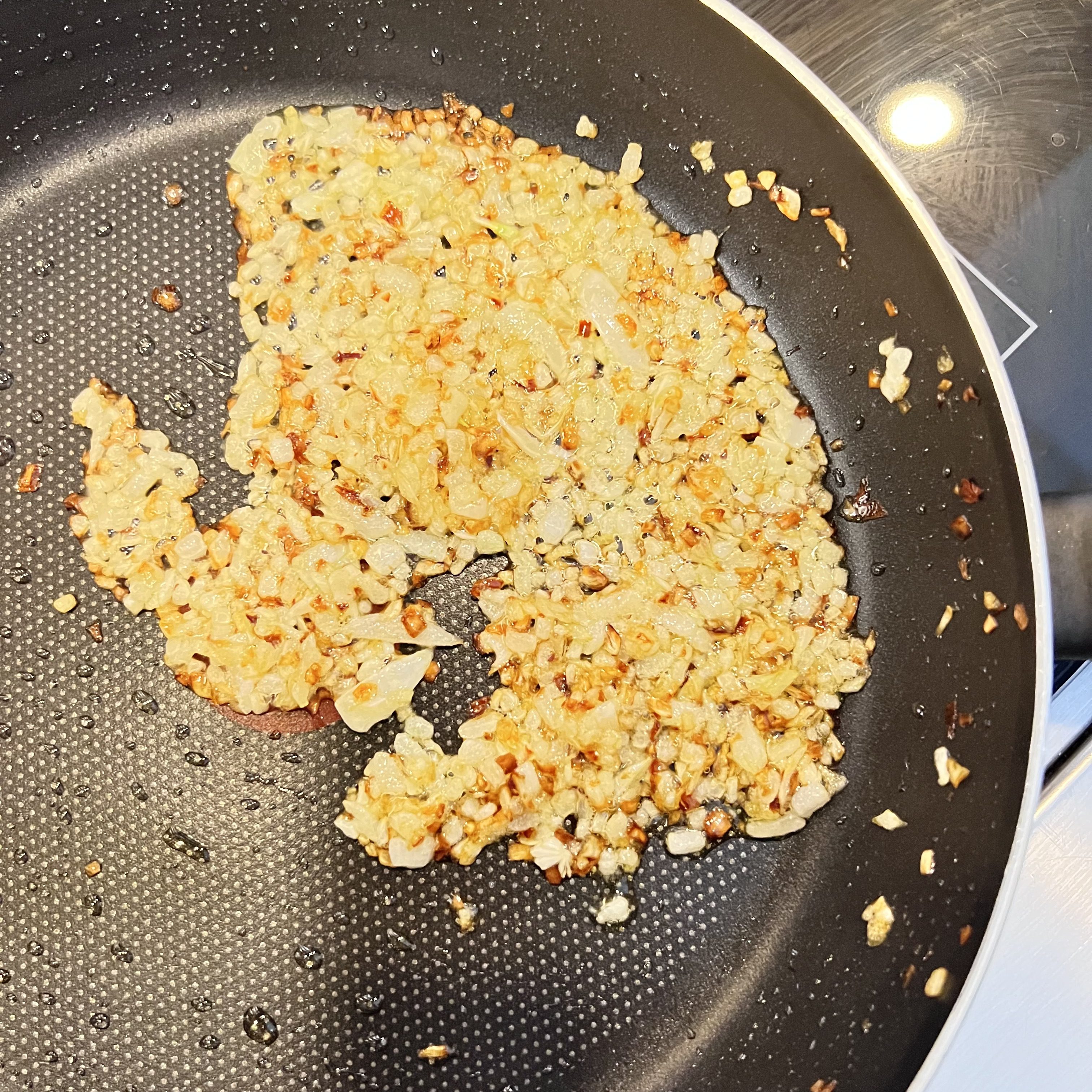 Step 2: Caramelize the onions before adding the ground meat.