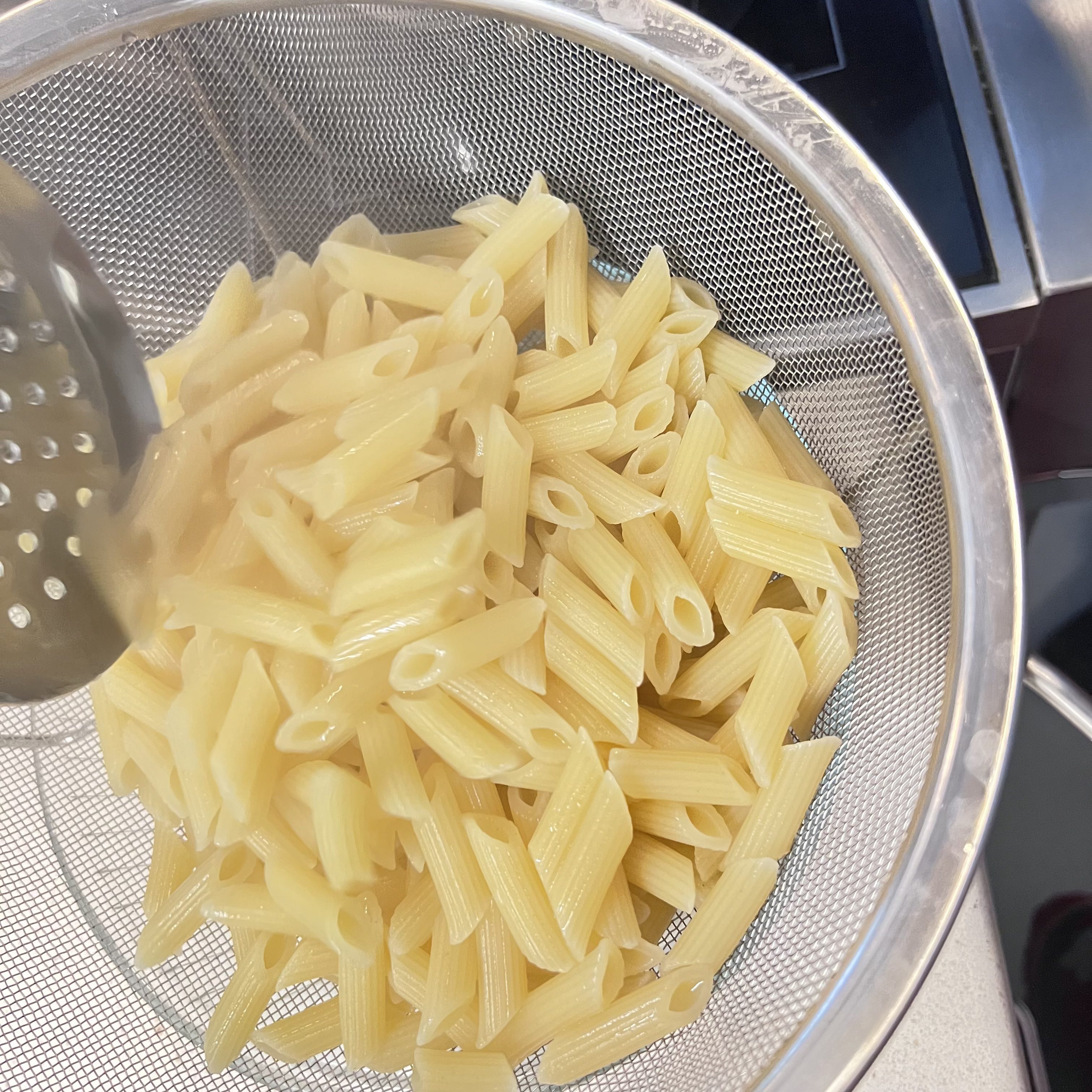 Step 1: Cook the Pasta al dente (no more than 7 minutes).