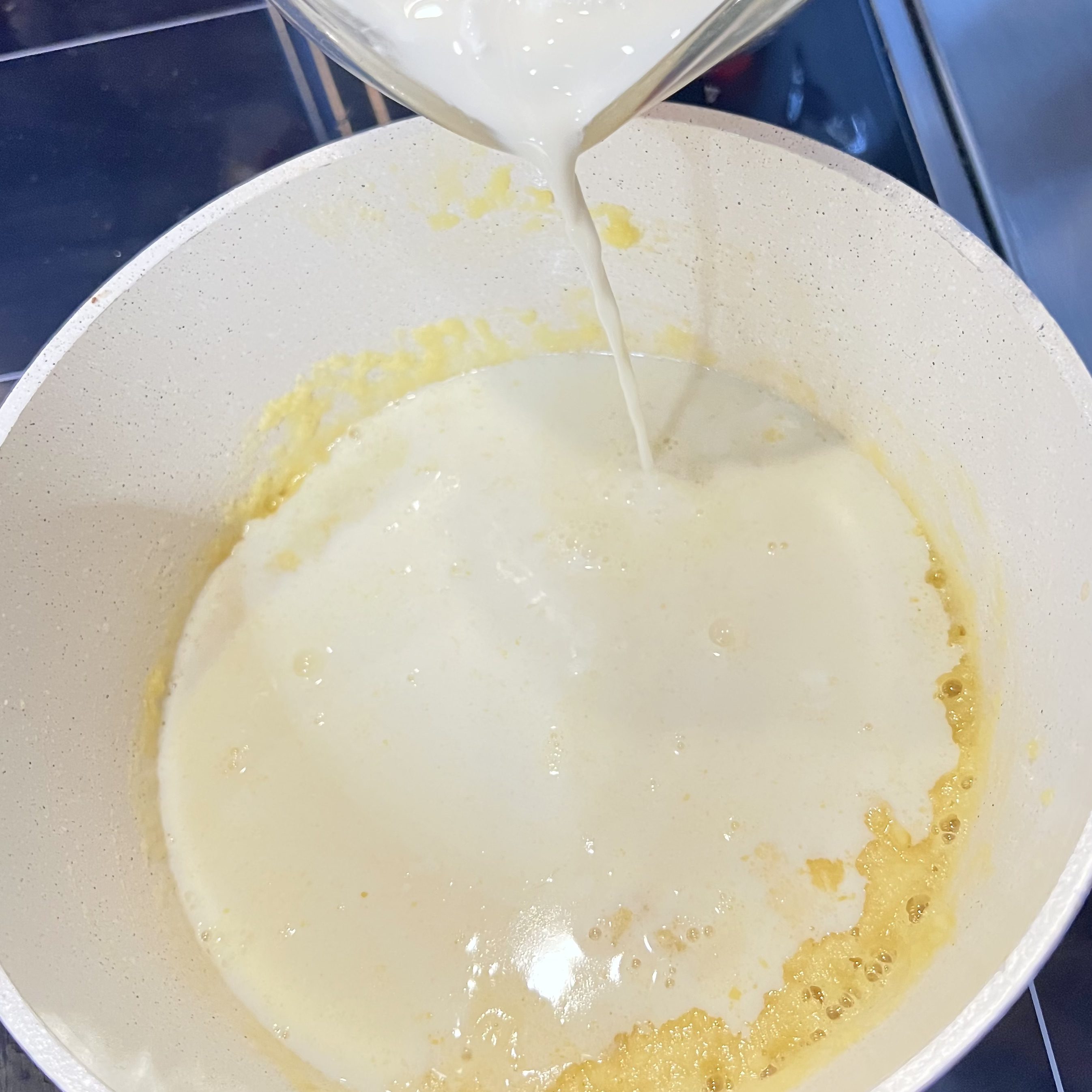 Milk should be at room temperature.