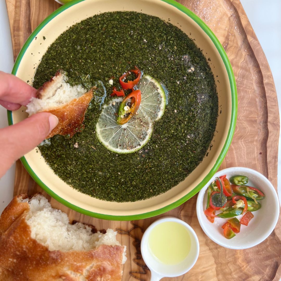 Step 6: Serve with bread and extra lime juice and chlii pepper slices.