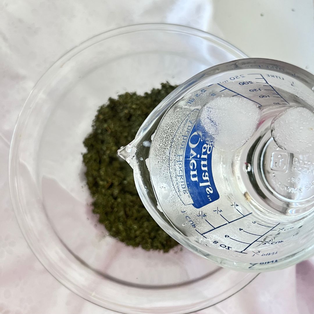 Step 4: Gradually add cold water until you reach the consistency you want.