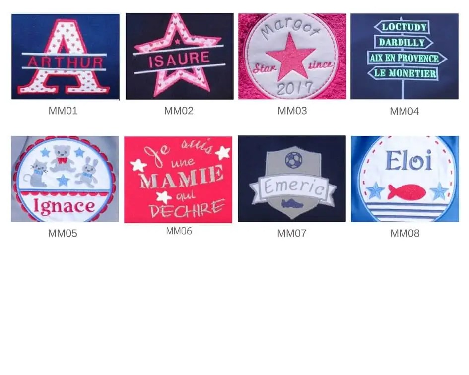 Motifs personnalisables chic et chouette