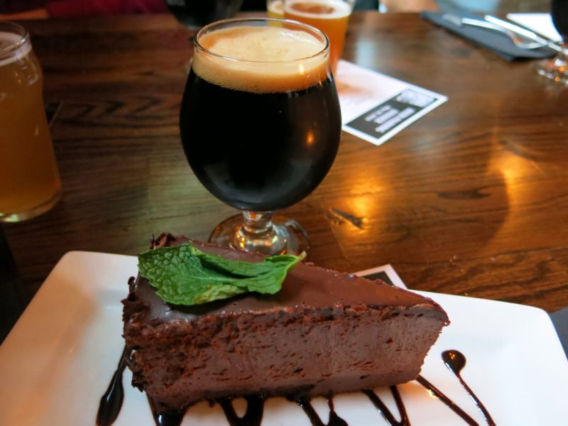 Gino's East Hosts Chicago Craft Beer Week Tap Takeover 19 Rich chocolate cake served as dessert