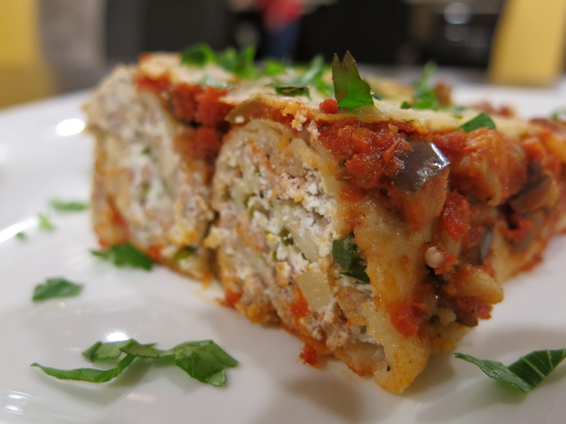 Filling BFree wraps with ground beef and ricotta