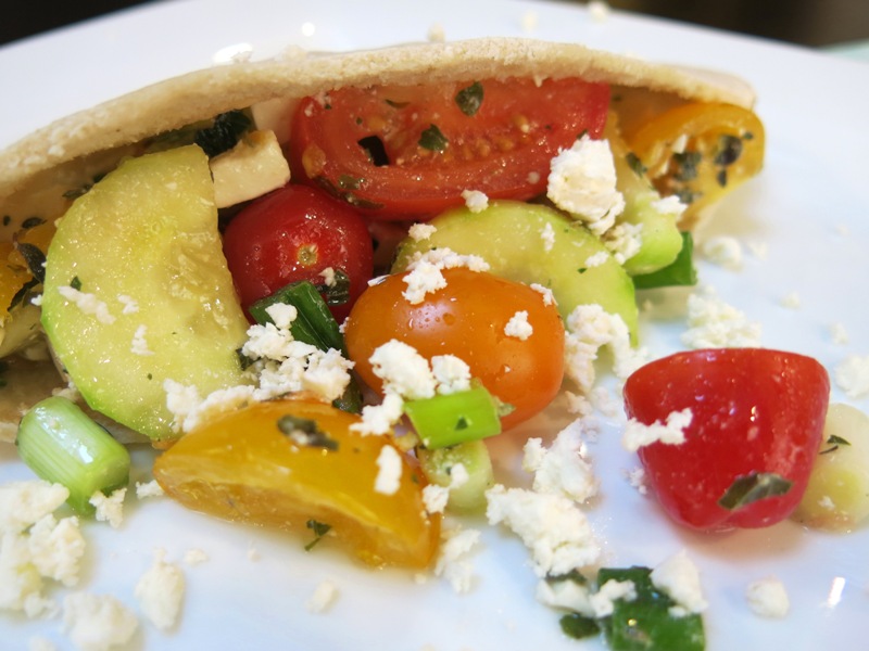 Filled BFree pita bread