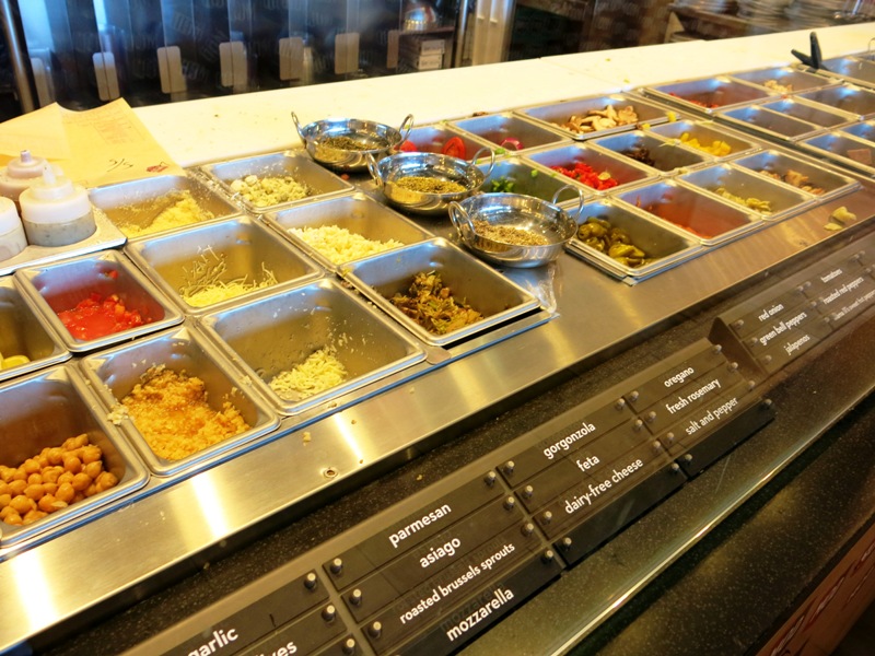 A bountiful selection of fresh pizza ingredients