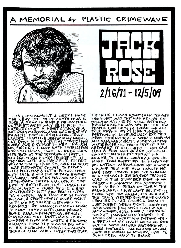 Jack Rose: In Memoriam - Chicago Reader