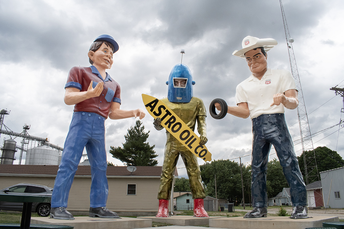 Drive two hours south of Chicago and meet the giants of Route 66