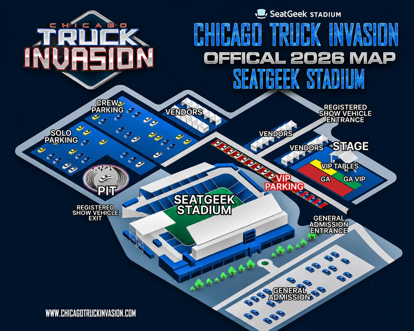 Chicago Truck Invasion event map