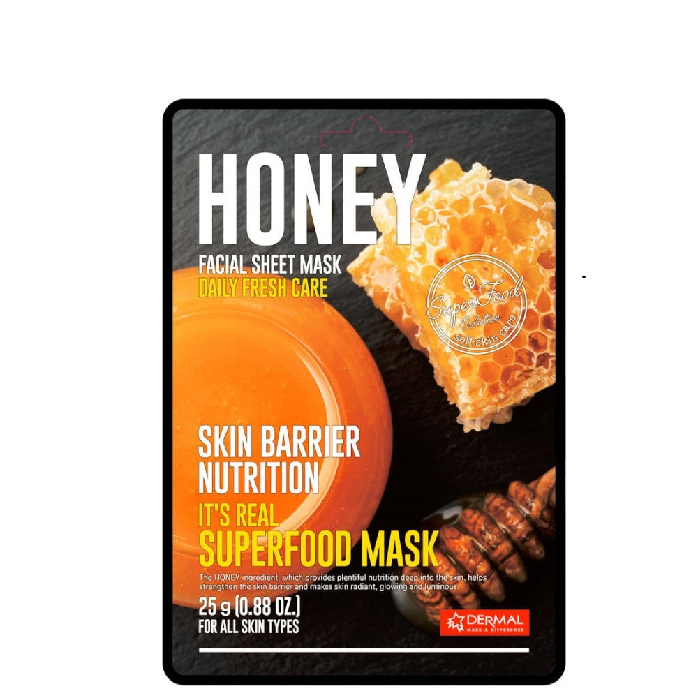 Dermal Μάσκα Προσώπου Honey για Θρέψη Ενυδάτωση 25gr