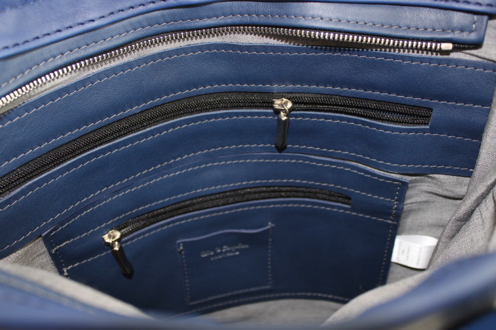 Cabas cuir et toile