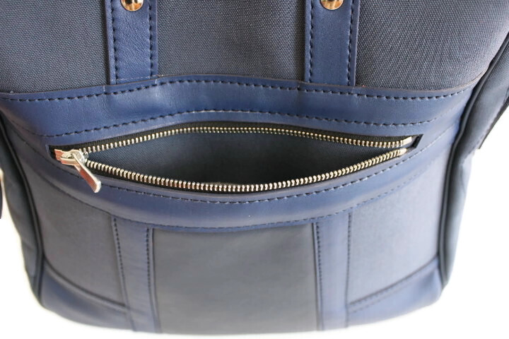 Cabas cuir et toile