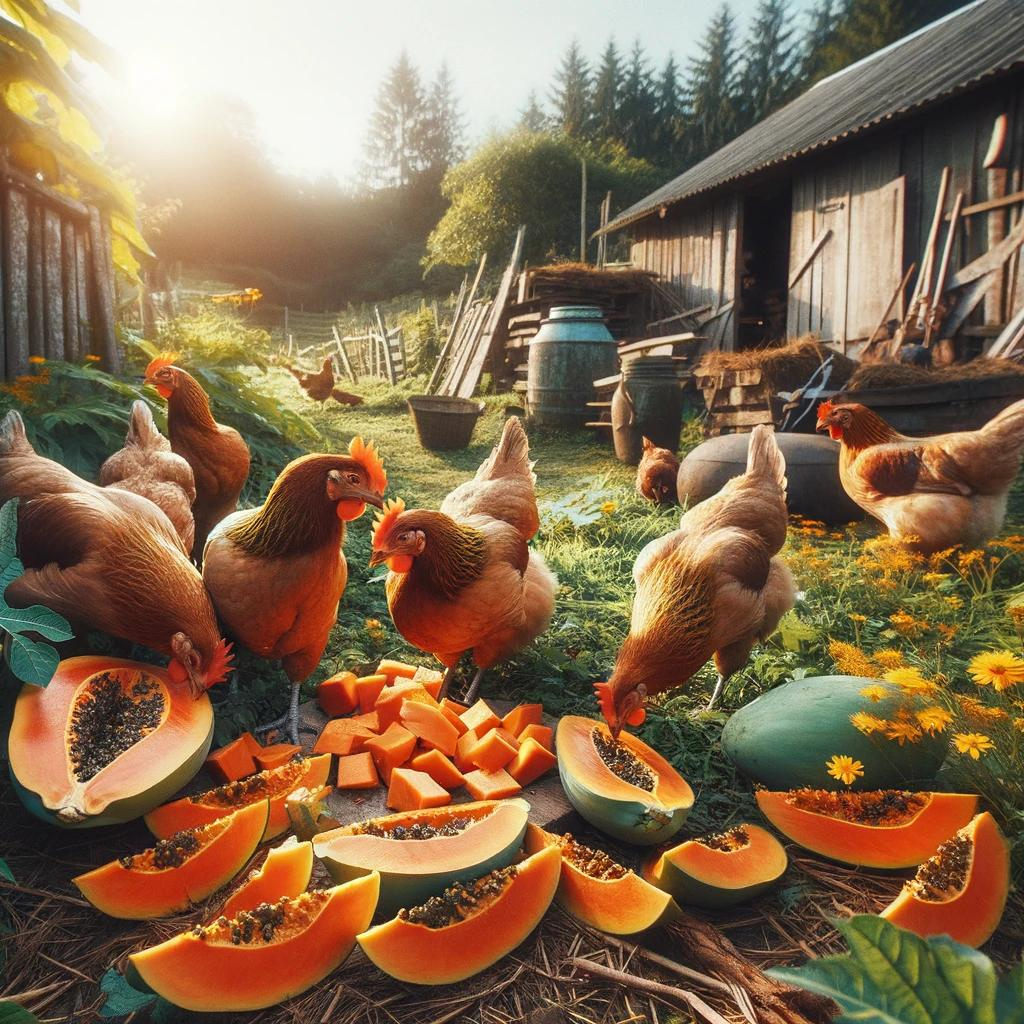 Can chickens eat papaya?
