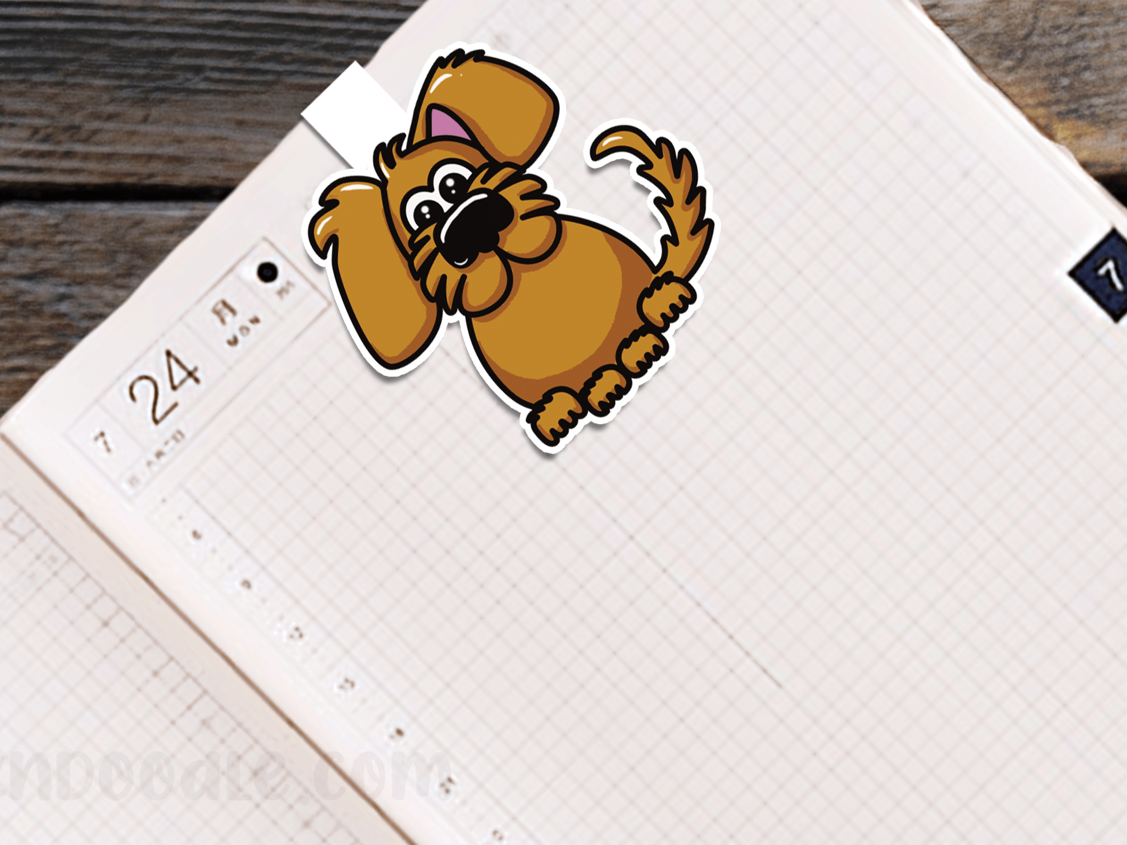 Original Handmade Dog Bookmark - Image 1