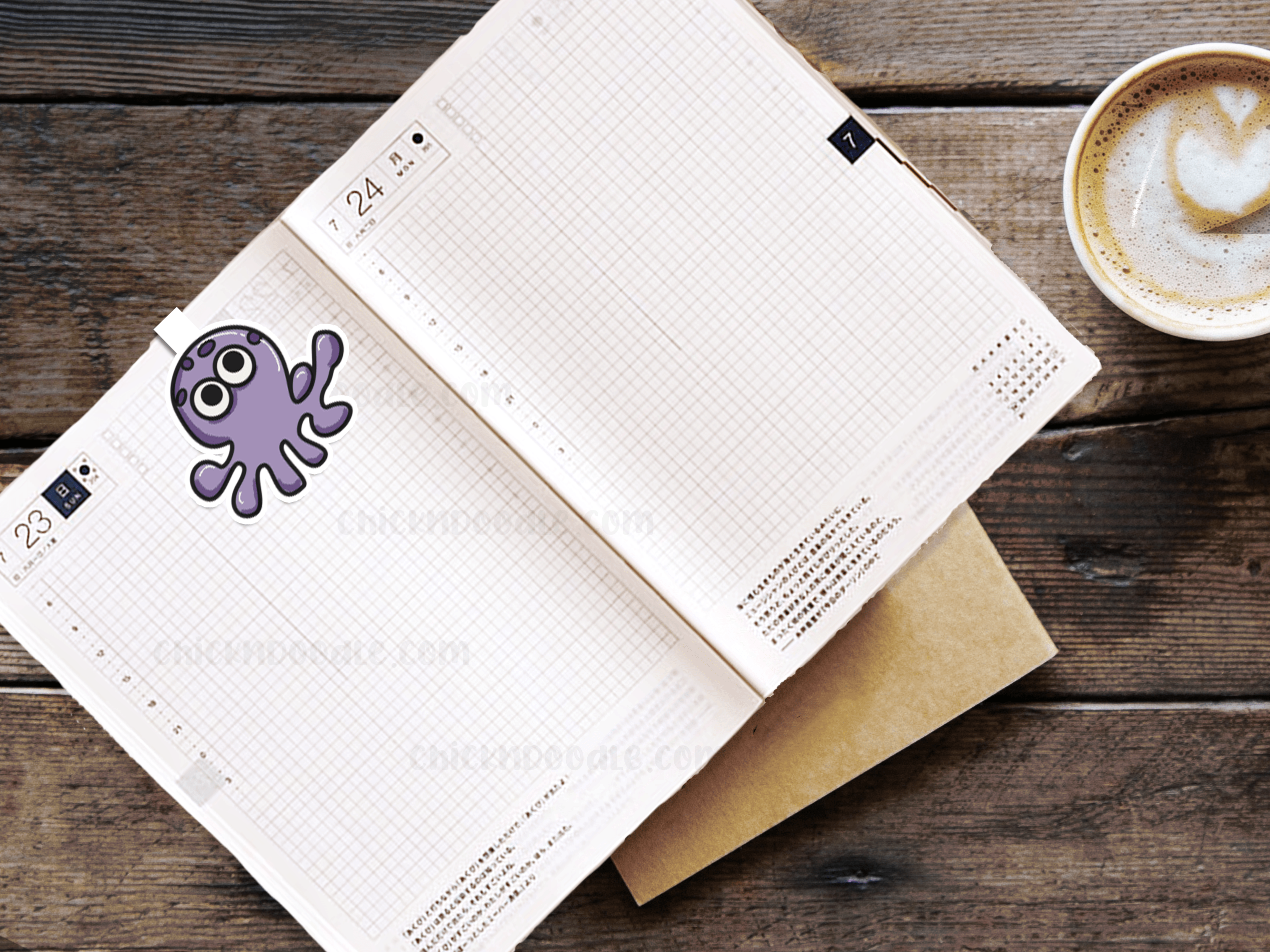 Original Handmade Octopus Bookmark - Image 2