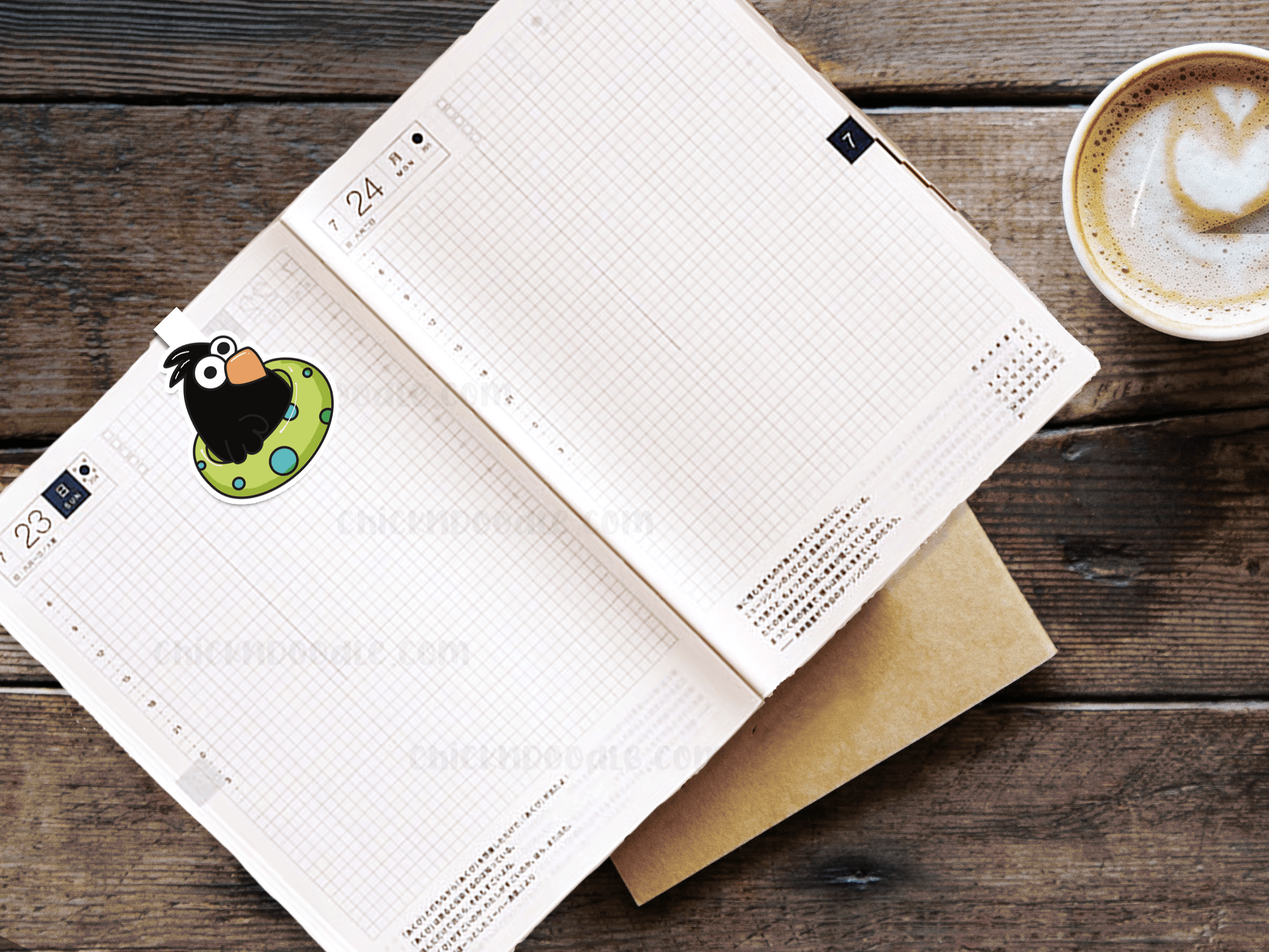 Original Handmade Pool Bird Bookmark - Image 2