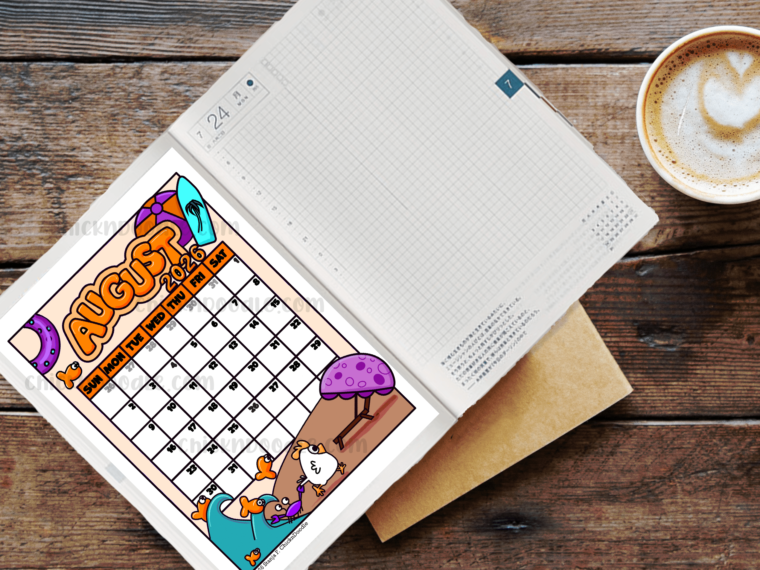 Monthly View Stickers for Journals and Planners - Image 1
