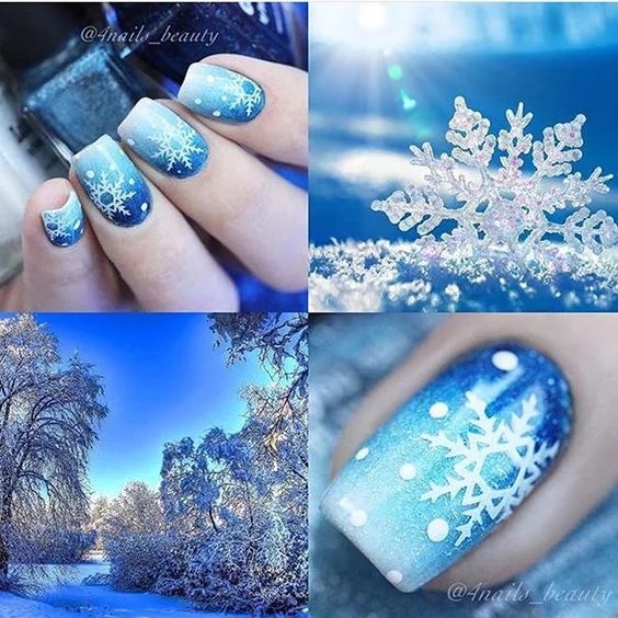 25 Snowflake Nail Designs For Christmas Eve