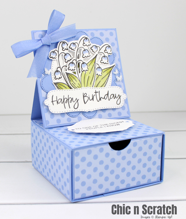 Easy Easel Drawer Box Tutorial with Stampin' Up | Box Template 52