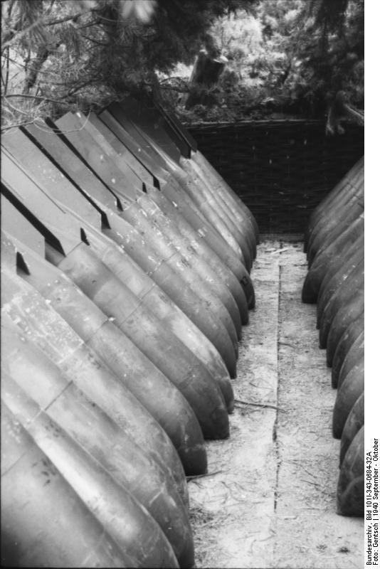 Belgien/Frankreich, Bombenlager